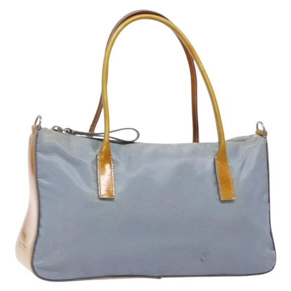 PRADA Hand Bag Nylon Light Blue Auth - Picture 3 of 16